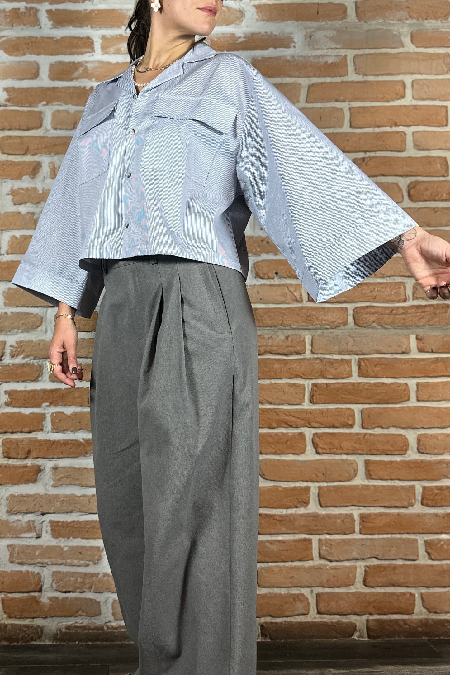 LISBONA CROP KIMONO