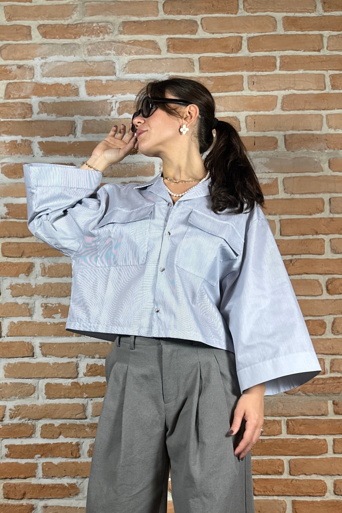 LISBONA CROP KIMONO