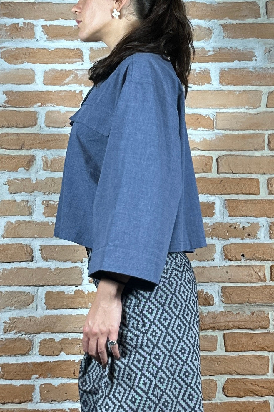 LISBONA CROP KIMONO
