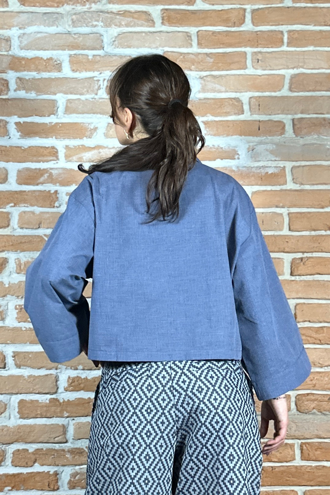 LISBONA CROP KIMONO
